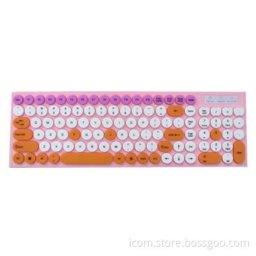 Standard Keyboard with 105 Rounded Color Keys, Compatible with FCC and CE Marks